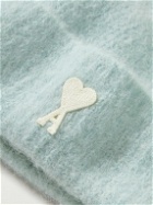 AMI PARIS - Logo-Embroidered Alpaca-Blend Beanie
