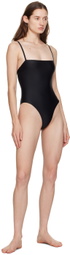 Matteau Black Petit Square One-Piece Swimsuit