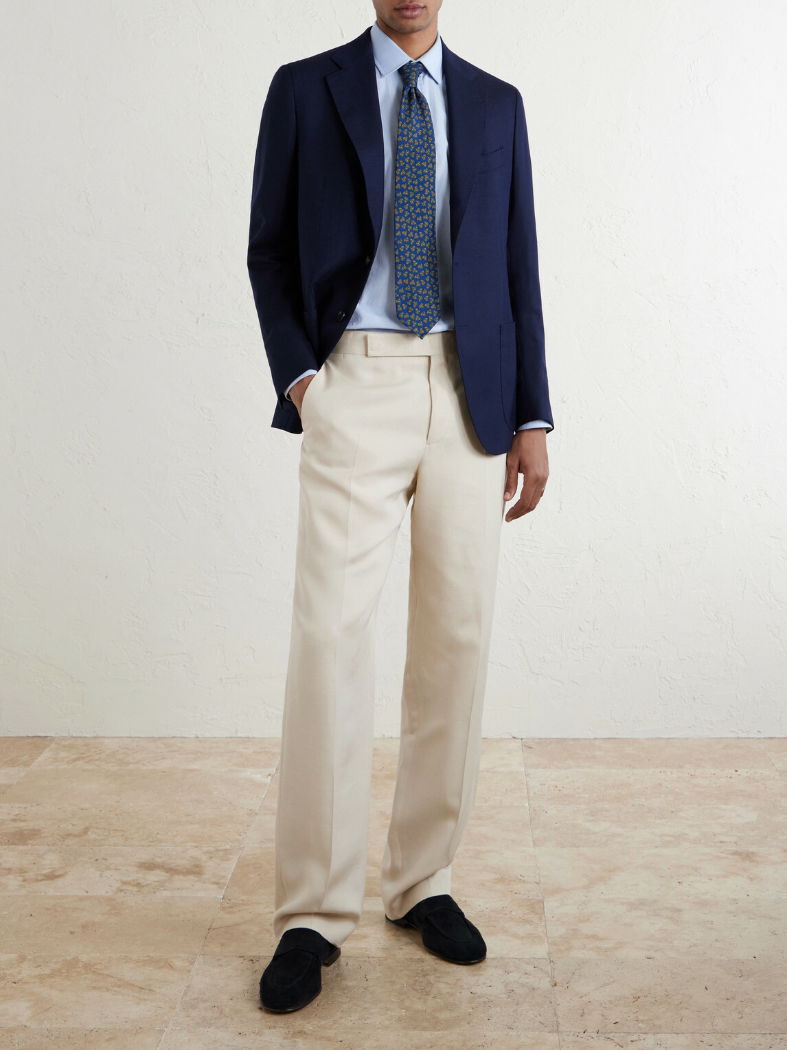 De Petrillo - Wool-Hopsack Blazer - Blue
