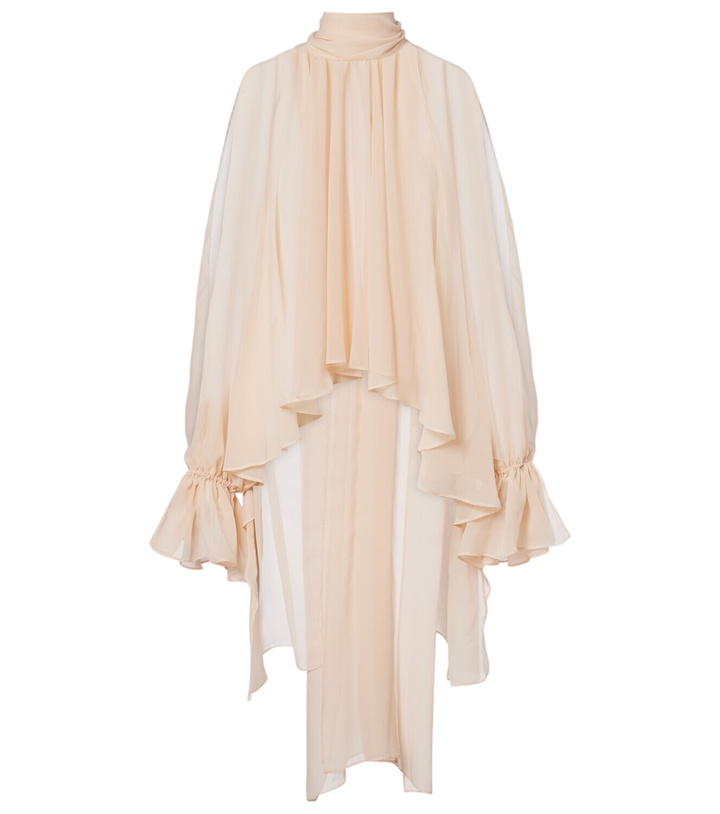 Photo: Blumarine Asymmetric georgette blouse