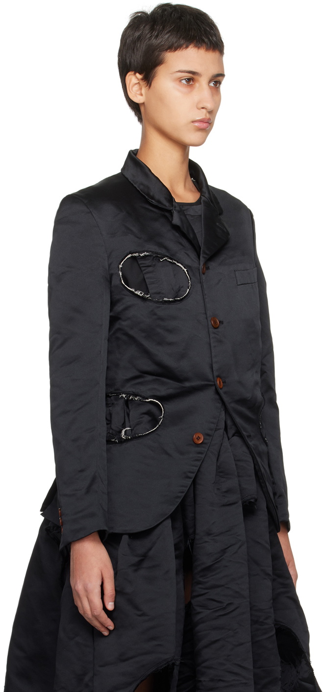 Black Comme des Garçons Black Cutout Blazer