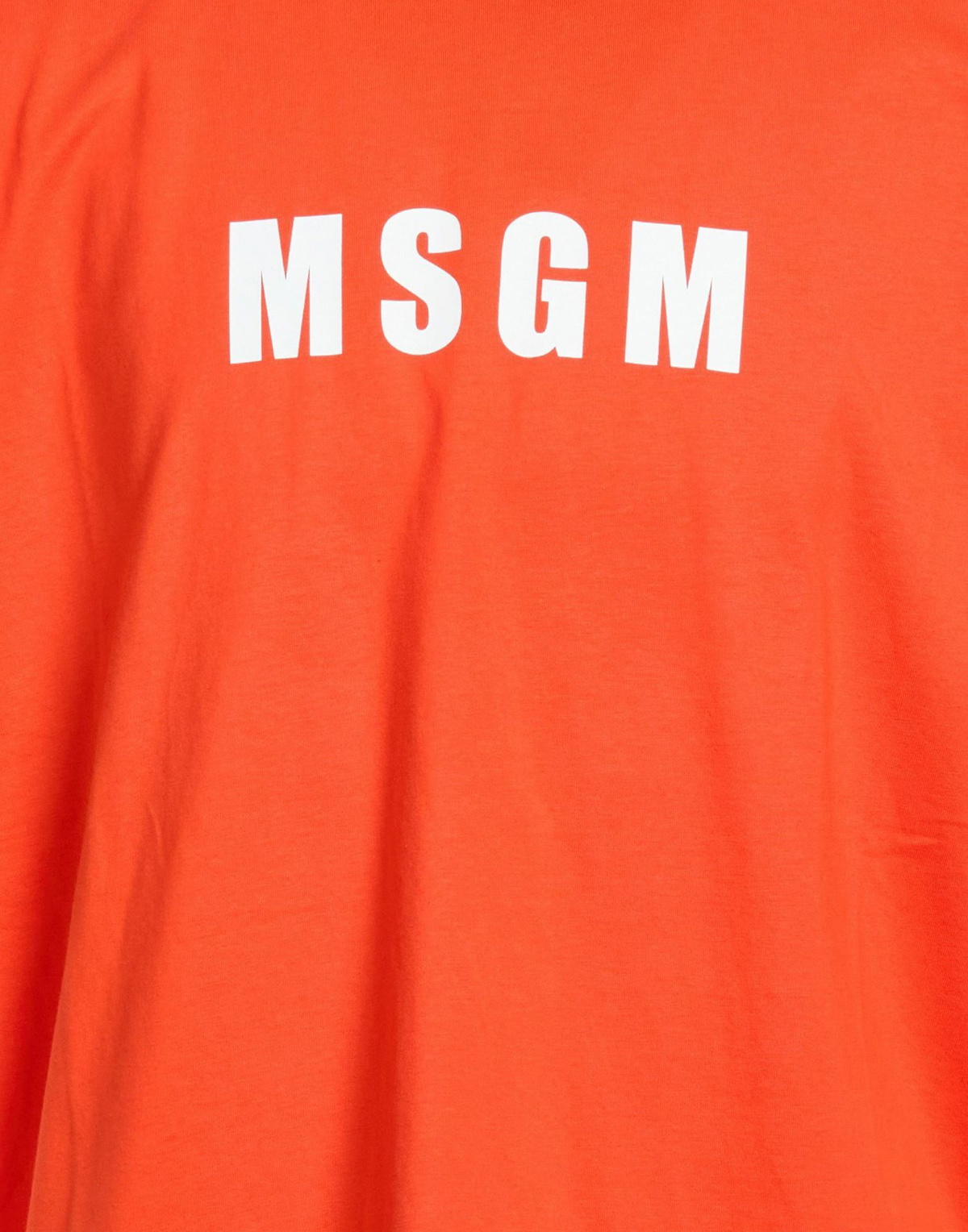 Msgm Mens T-shirt in Orange