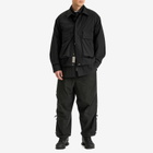 Poliquant Men's Changing Length Wide Zip Up Tucked Trousers in Black