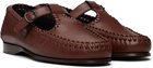 HEREU Brown Alcover Supple Shiny Loafers