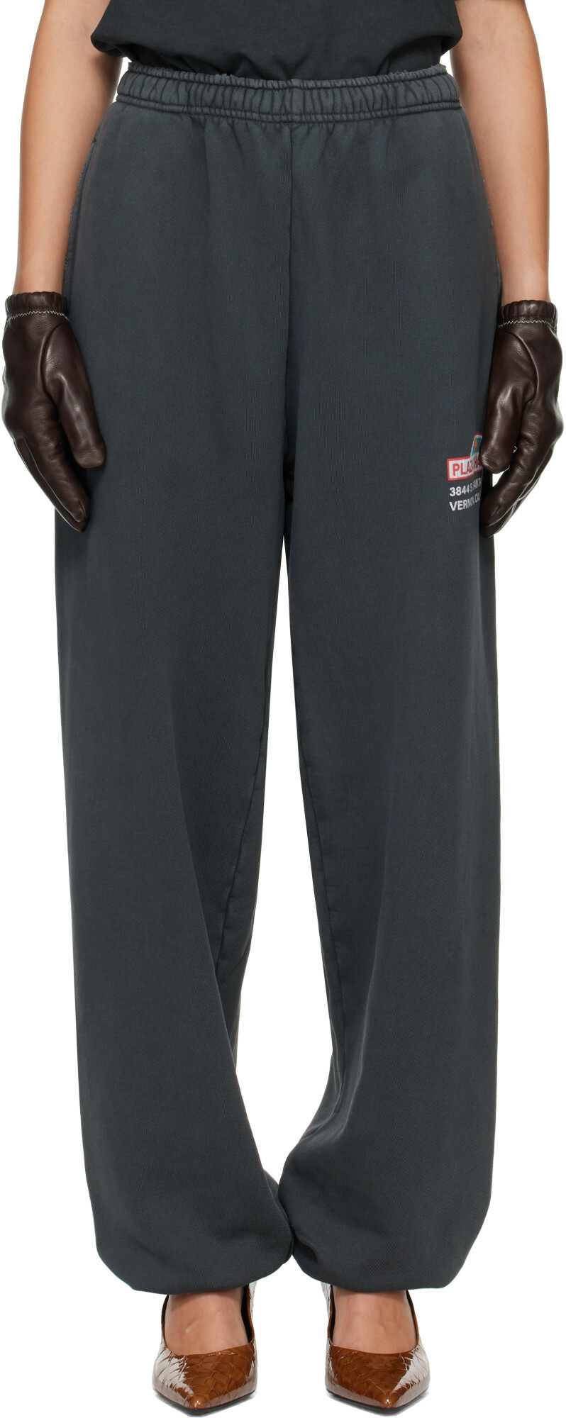 WILLY CHAVARRIA Gray 'Plaza Chavarria' Sweatpants