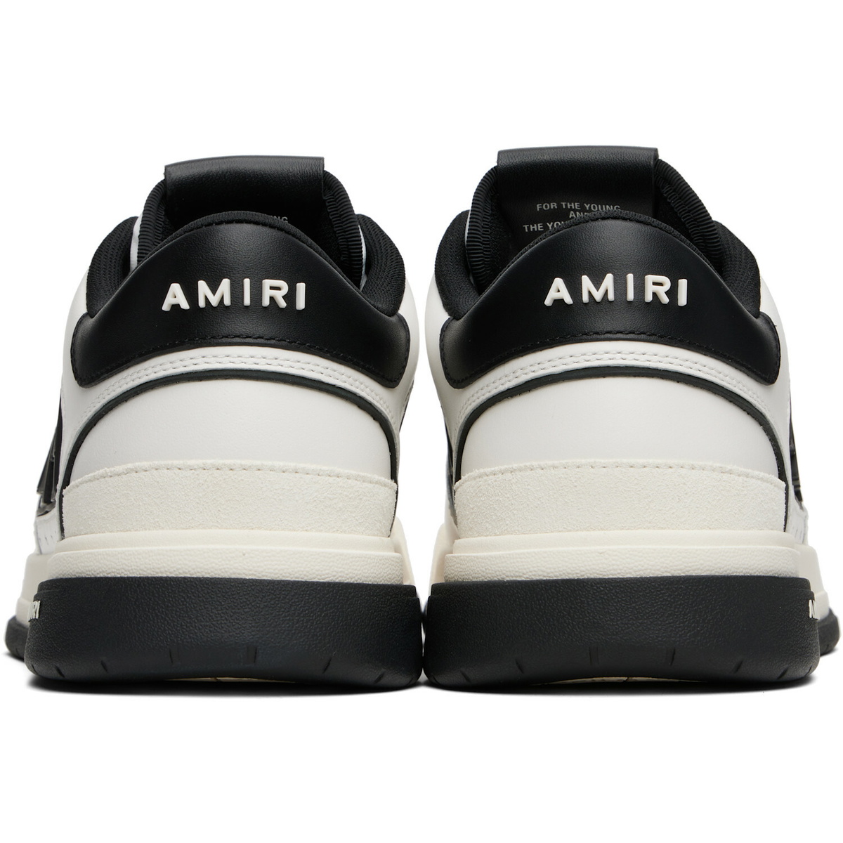 AMIRI White & Black Classic Low Sneakers