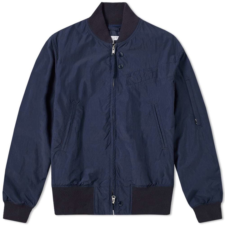 Photo: Engineered Garments Nylon Aviator Taffeta Jacket Navy