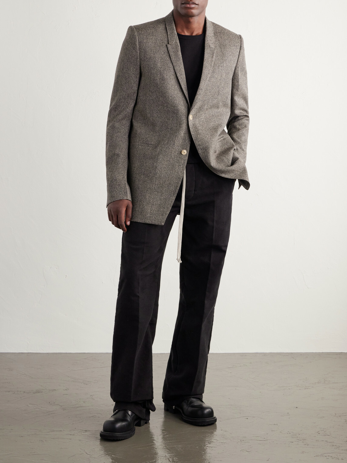 Rick Owens - Concordian Wool Blazer - Gray