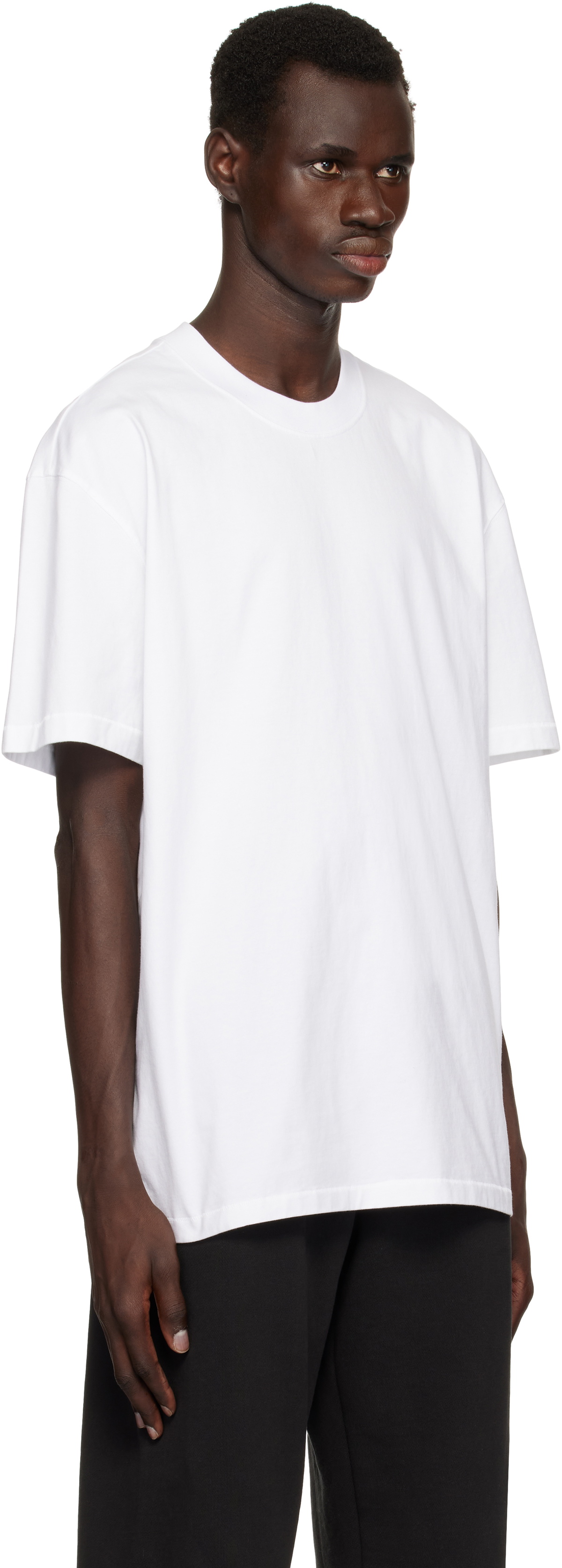 SKIMS White Heavyweight Cotton Relaxed T-shirt