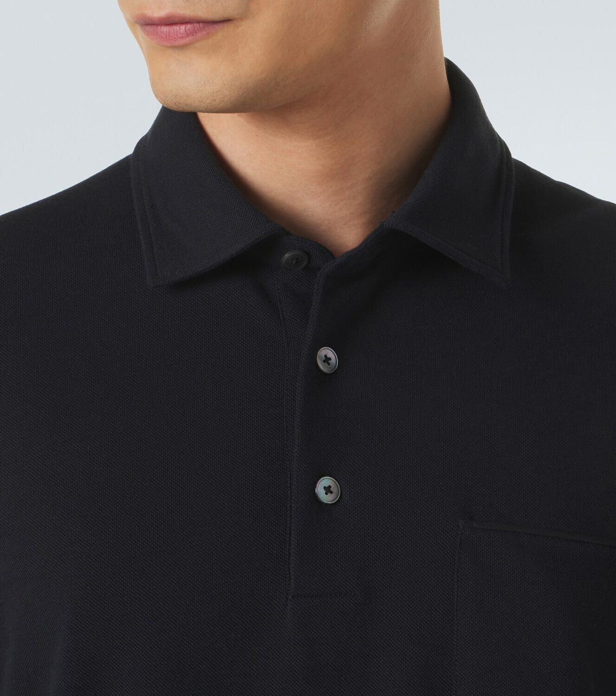 Zegna Cotton piqué polo shirt