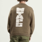 WTAPS Men's Intarsia Knit Sweater in Greige