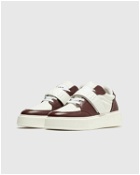 Ganni Sporty Mix Cupsole Low Top Velcro Sneaker Brown|White - Womens - Casual Shoes
