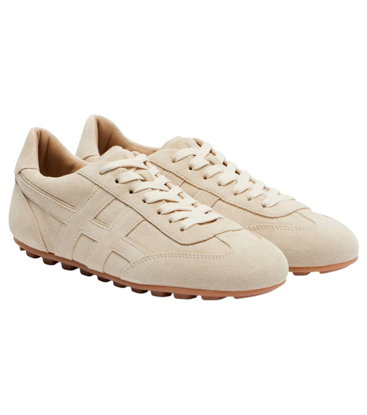スニーカー HOGAN H669 Sneakers - Hogan - Leather - White Hogan H669 suede and leather sneakers Hogan