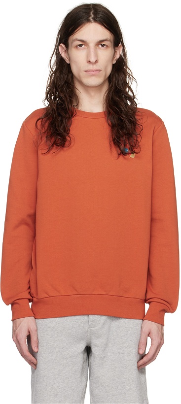 Photo: Paul Smith Orange Paint Splatter Sweatshirt