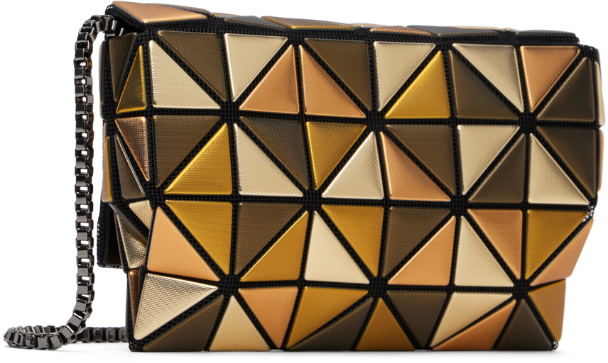 Bao Bao Issey Miyake Bronze Platinum Mix Crossbody Bag Bao Bao