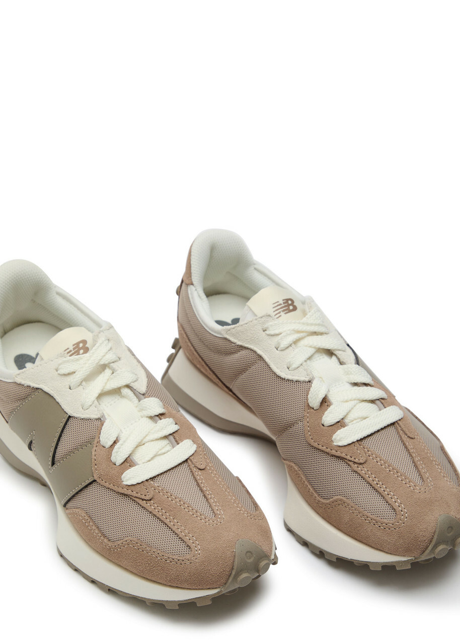 New Balance 327 Panelled Mesh Sneakers Brown