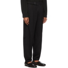 Vejas Black Jersey Belted Trousers