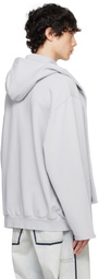 Camiel Fortgens Gray Scarf Hoodie
