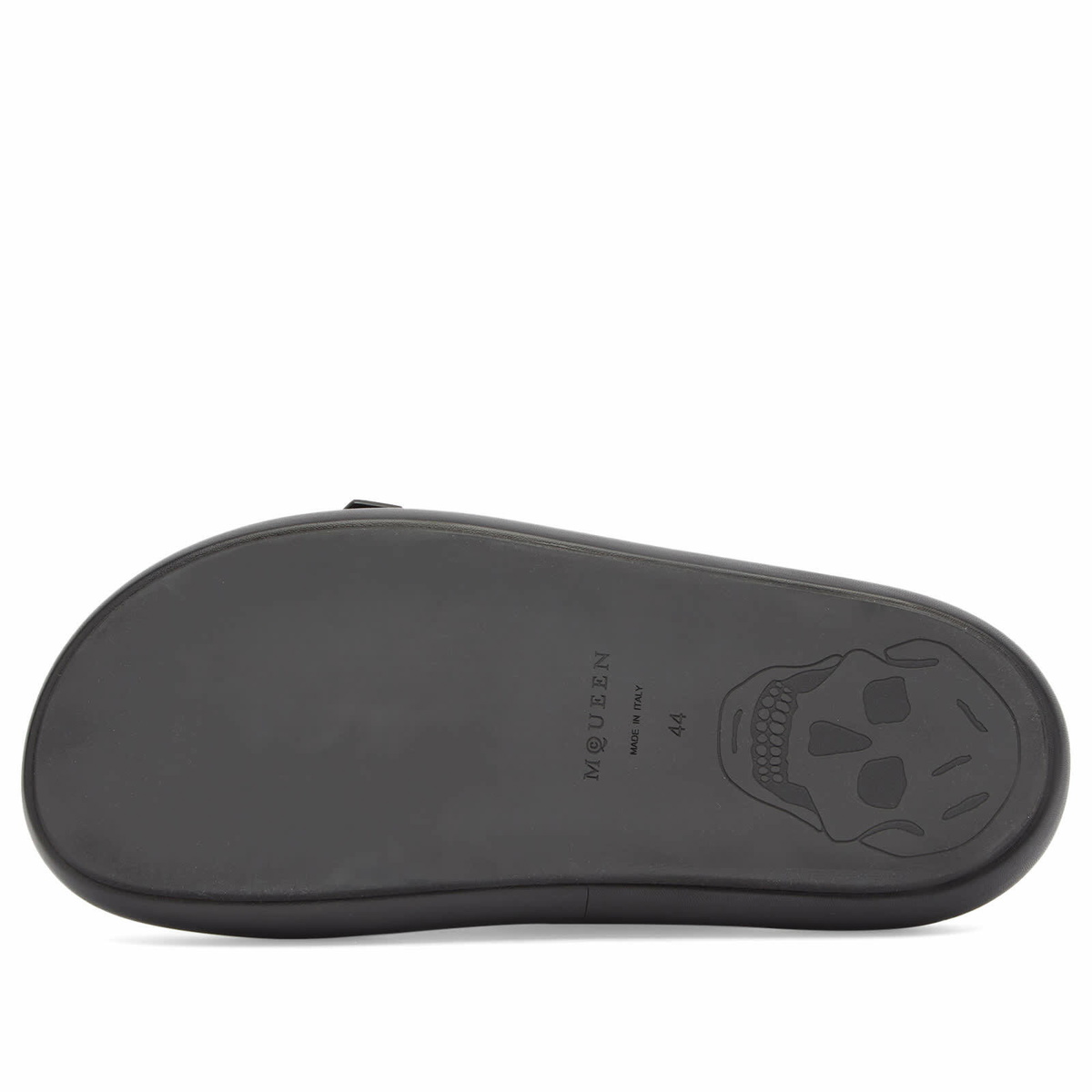 Alexander McQueen Men's Double Strap Sandal in Black/Silver