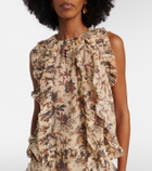 Ulla Johnson Sabra printed silk-blend chiffon top