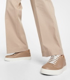 Max Mara Damier leather sneakers