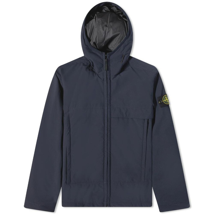 Photo: Stone Island Men's Soft-Shell Primaloft Hooded Jacket in Navy