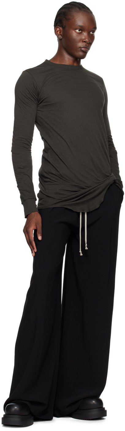 Rick Owens Gray Porterville Double Long Sleeve T-Shirt Rick