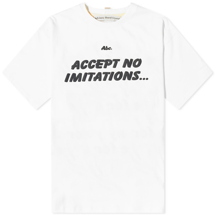 Photo: Advisory Board Crystals Men's No Immitations T-Shirt in White