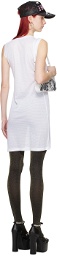 Ashley Williams White Bow Midi Dress