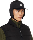 C.P. Company Black Chrome-R Earflap Cap