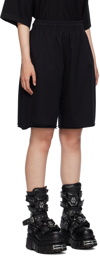 VETEMENTS Black Embroidered Shorts