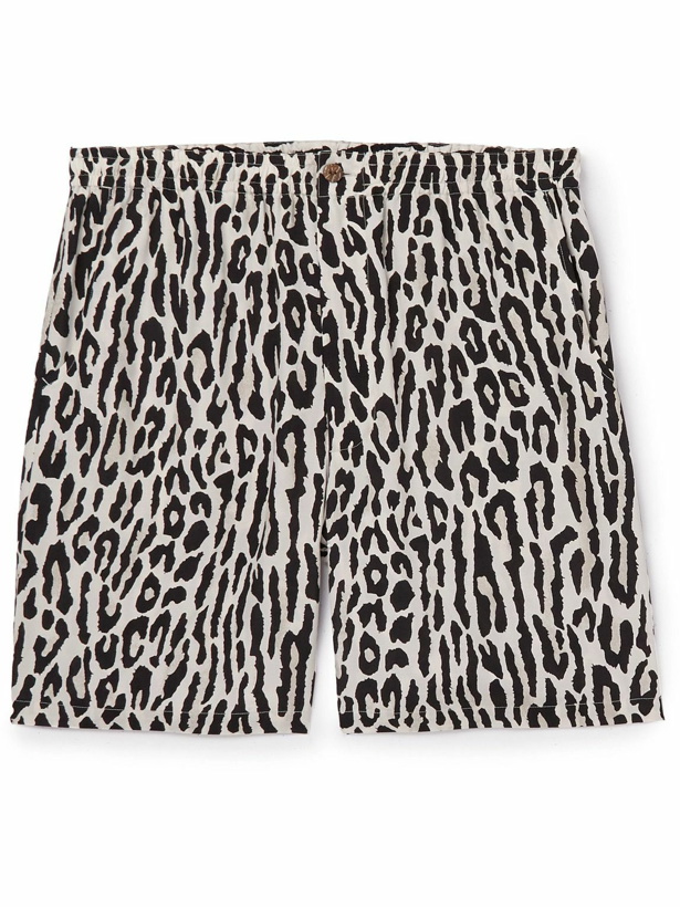 Photo: Wacko Maria - Straight-Leg Leopard-Print Woven Shorts - Neutrals