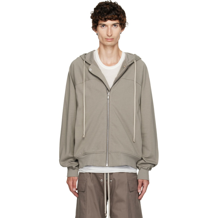 Photo: Rick Owens Taupe Tower Windbreaker Hoodie