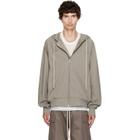 Rick Owens Taupe Tower Windbreaker Hoodie