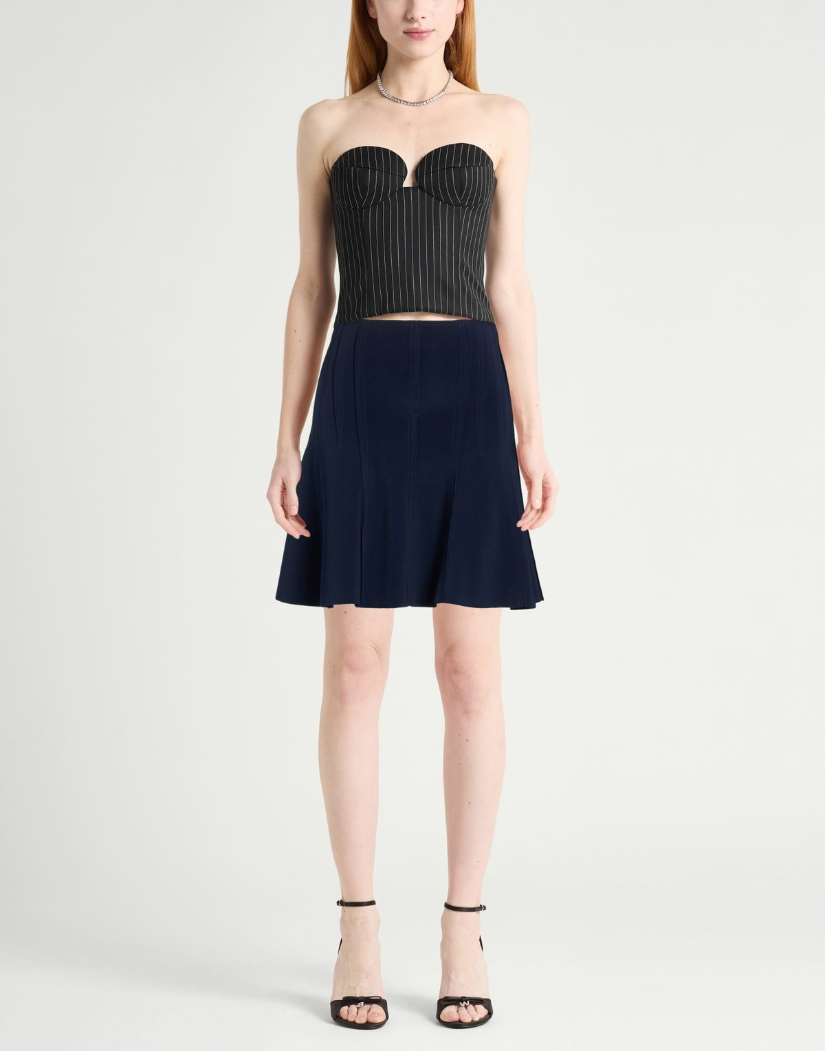 Norma Kamali Womens Mini skirt Midnight in Blue