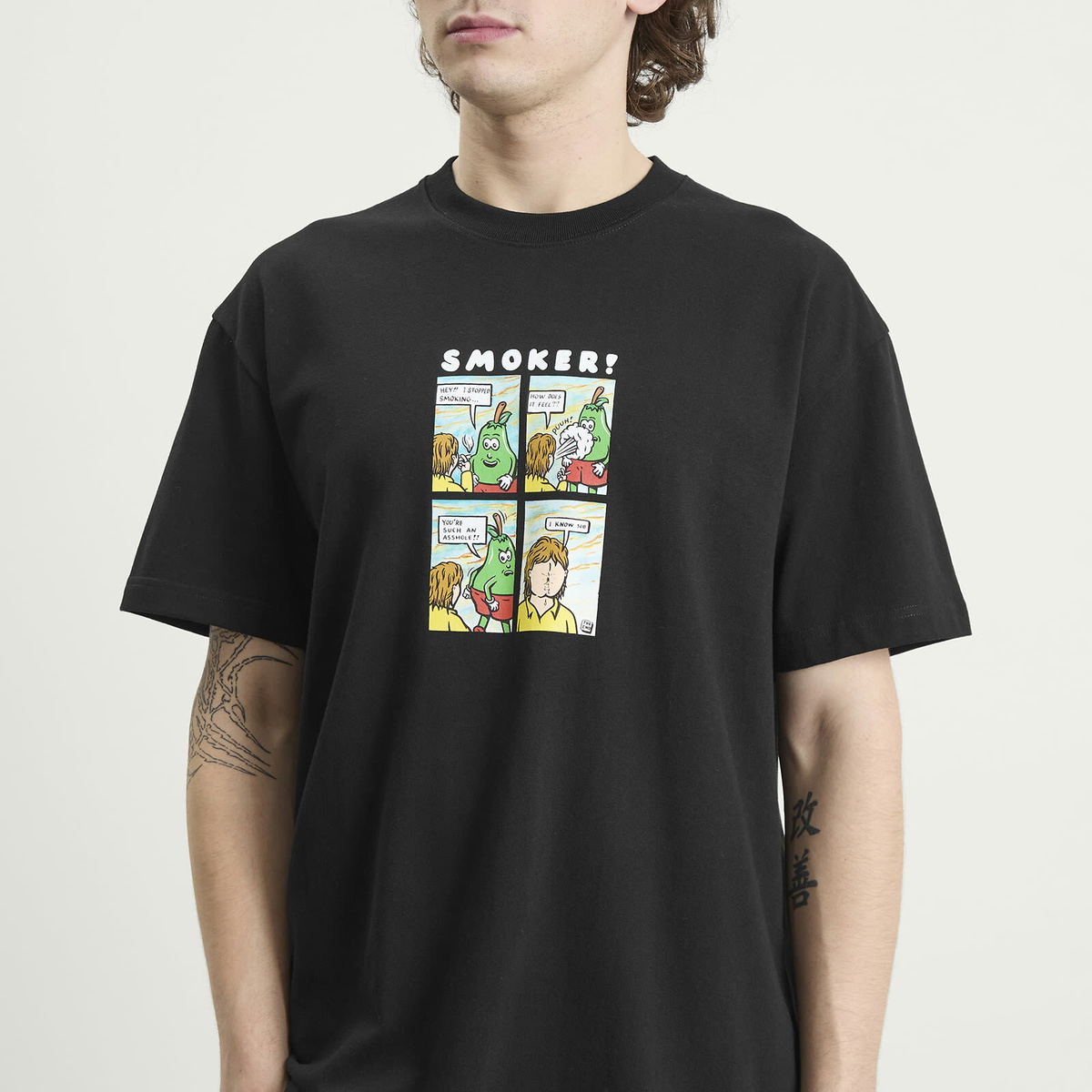 Polar Skate Co. Men's Smoker! T-Shirt in Black