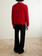 Valentino Garavani - Embroidered Virgin Wool Sweater - Red