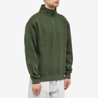 Soulland Men's Ken Half Zip Sweat in Green