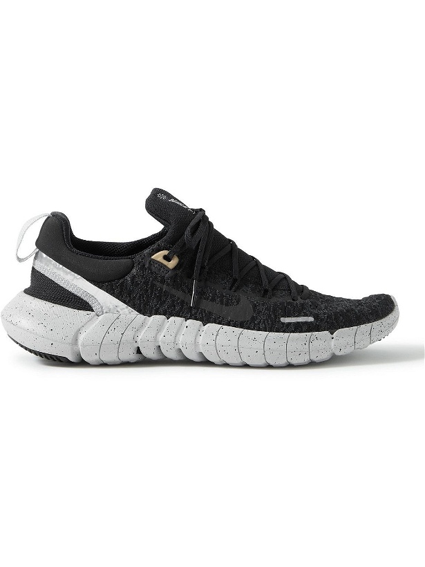 Photo: Nike Running - Free Run 5.0 Flyknit Running Sneakers - Black