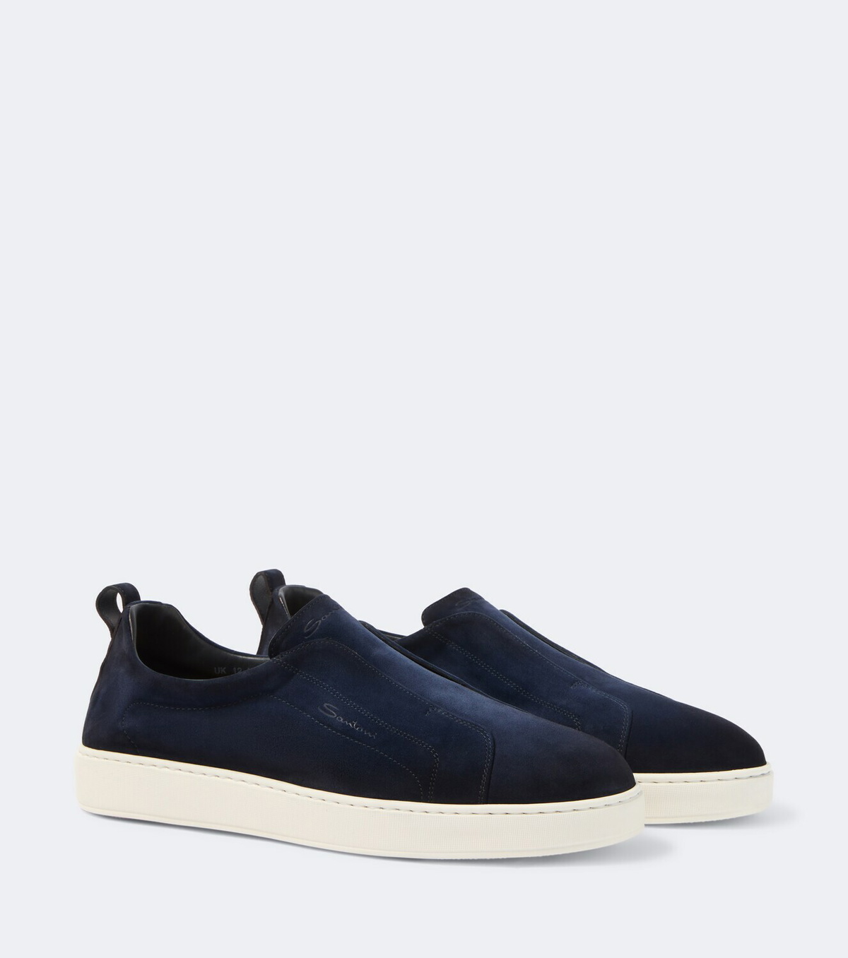 Santoni Suede slip-on sneakers