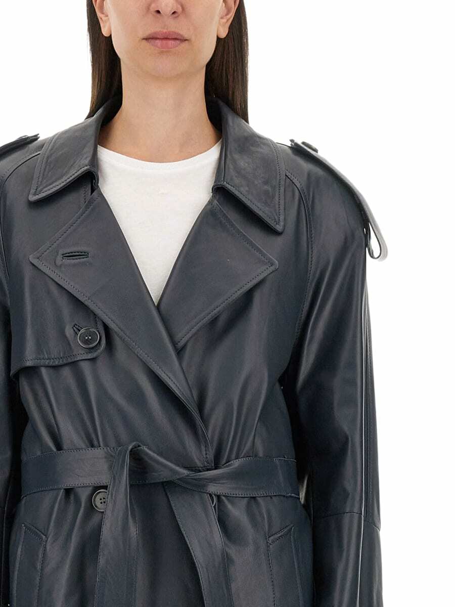 Salvatore Santoro Leather Trench Coat