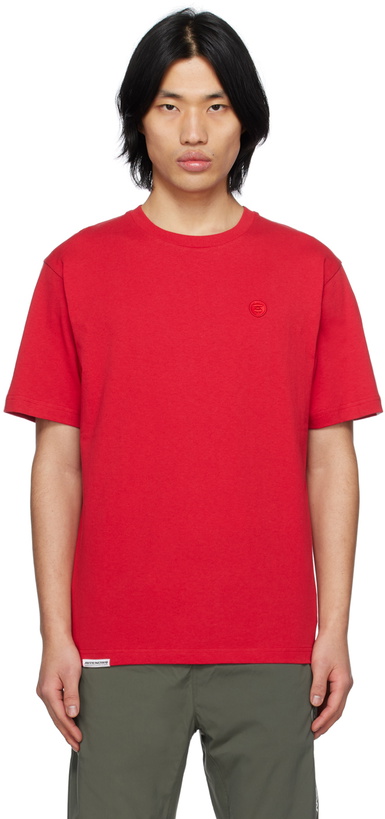 Photo: AAPE by A Bathing Ape Red Embrodiered T-Shirt