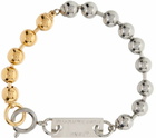 IN GOLD WE TRUST PARIS Silver Bold Ball Chain Bracelet