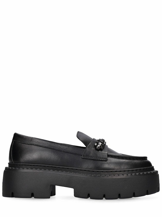 Photo: JIMMY CHOO - 40mm Bryer Leather Loafers