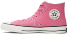 Converse Pink Chuck Taylor All Star Pro Suede High Top Sneakers