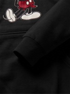PARADISE - Printed Fleece-Back Cotton-Blend Jersey Hoodie - Black