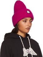 Moncler Genius 8 Moncler Palm Angels Pink Wool Beanie