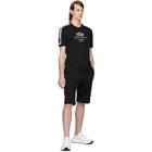 Dolce and Gabbana Black Plaque Lounge Shorts