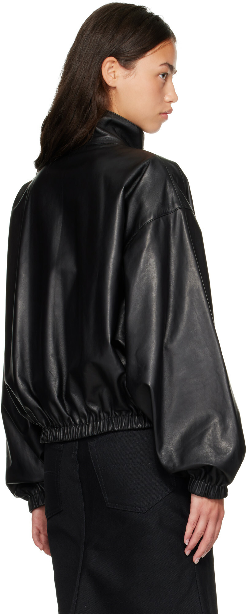 Balenciaga Black Tracksuit Reversible Lambskin Jacket