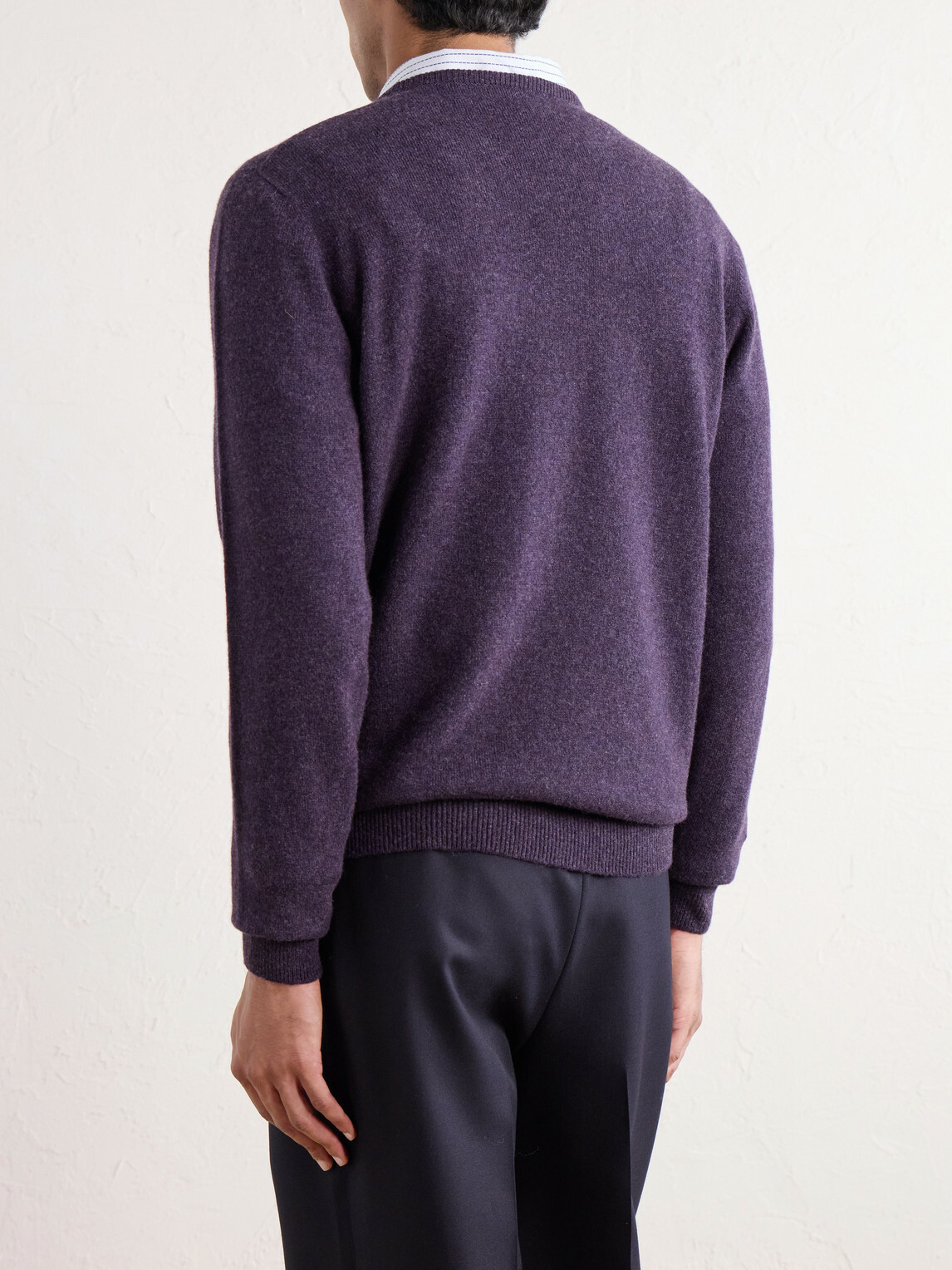 William Lockie - Wool Sweater - Purple
